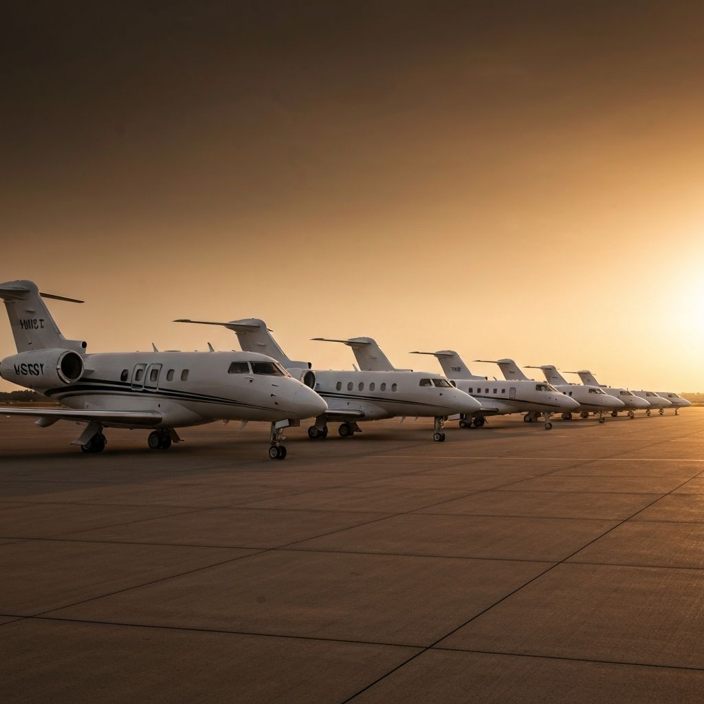 Fleet of private jets